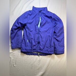 Columbia Kids Purple Raincoat fleece inside size 7/8